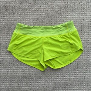 Lululemon Athletica Lime Green Shorts